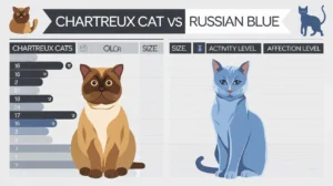 Chartreux Cat vs Russian Blue: