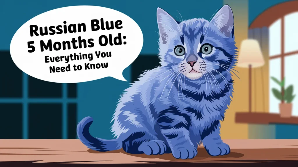 russian blue 5 month old