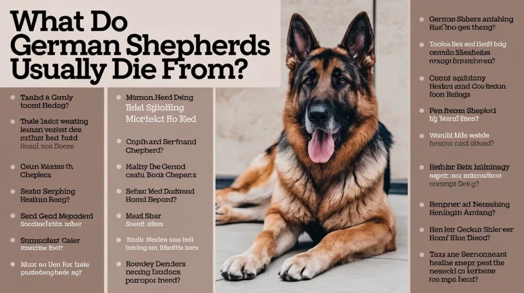 What Do German Shepherds Usually Die From?