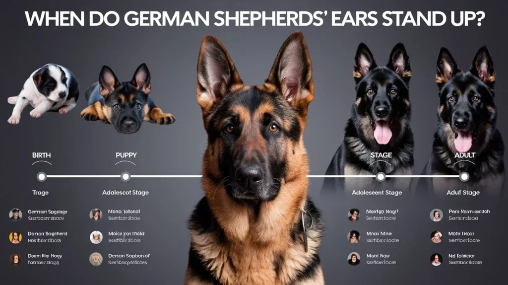 When Do German Shepherds' Ears Stand Up?