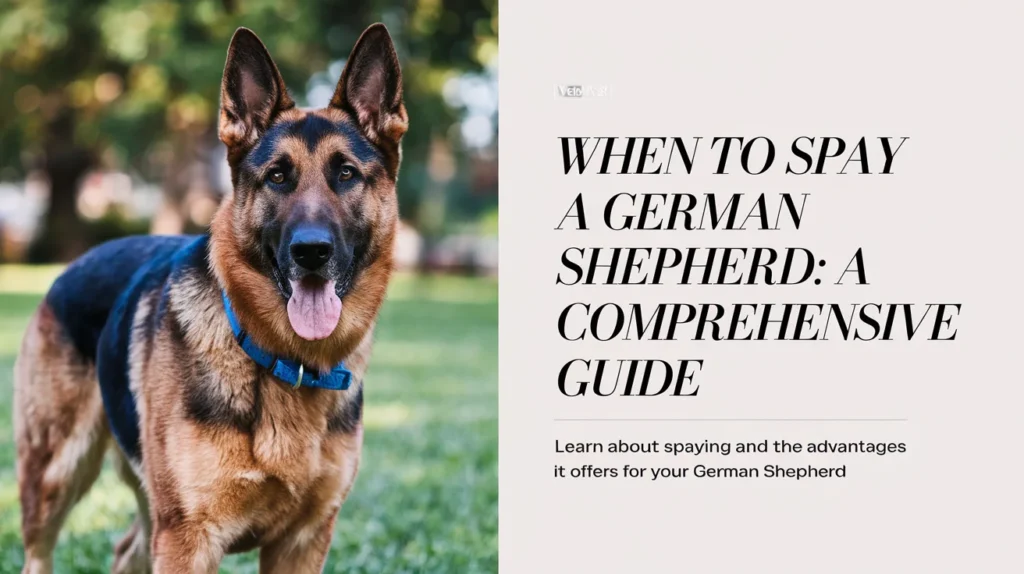 When to Spay a German Shepherd: A Comprehensive Guide