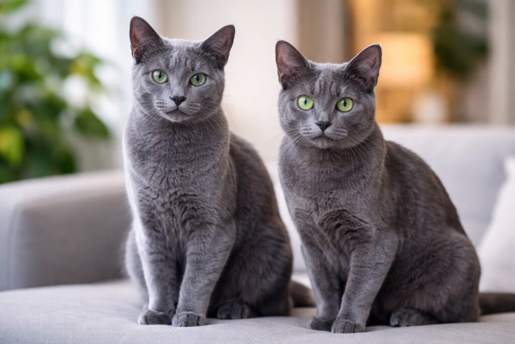 Difference Between Russian Blue and Korat