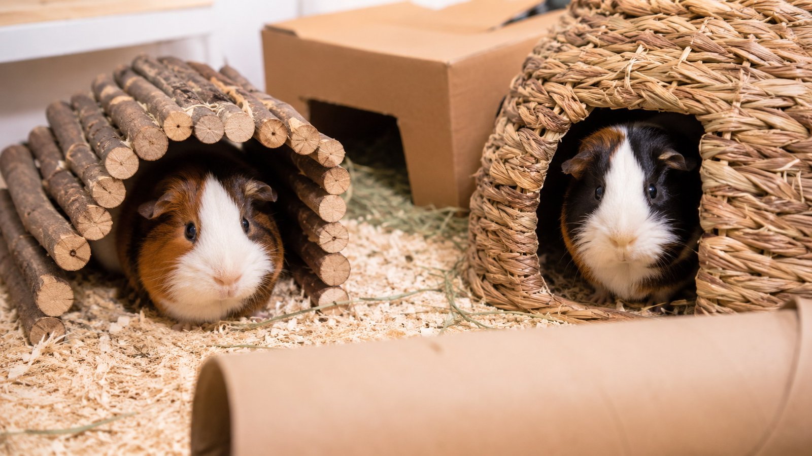 Easy Access Guinea Pig Hiding Places